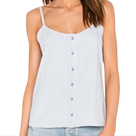 Adriano Goldschmied Womens Sz S Austen Ditsy Tile Print Tank Adj. Straps Summer - Picture 2 of 13